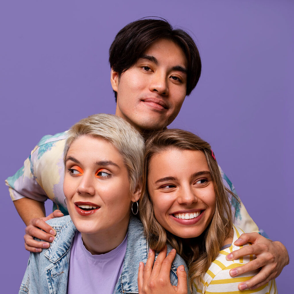 group of young adult friends